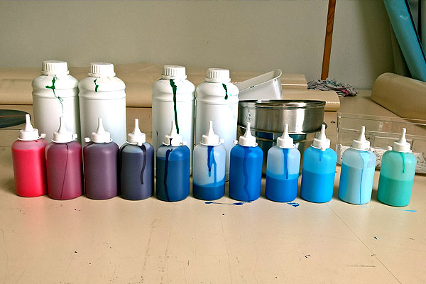 Préparation des couleurs
